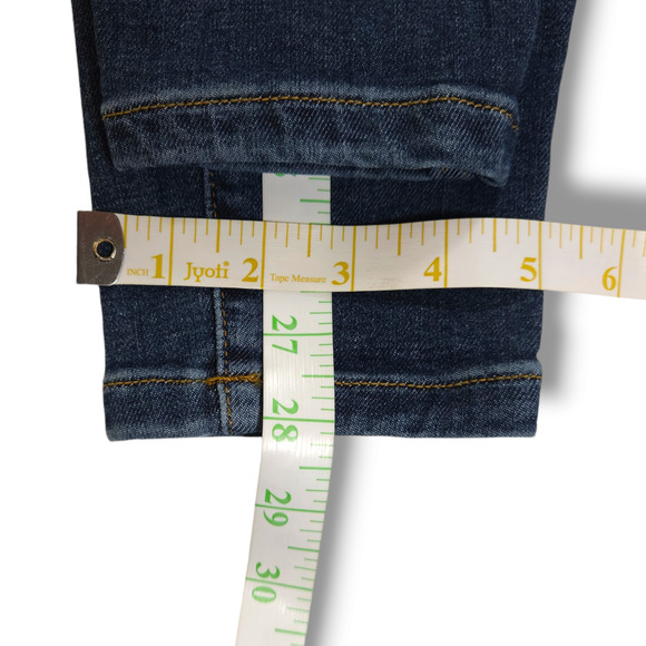 NWOT Everlane Way-High Clean Front Organic Cotton Skinny Jeans Sz. 26x28 Indigo - Picture 13 of 14